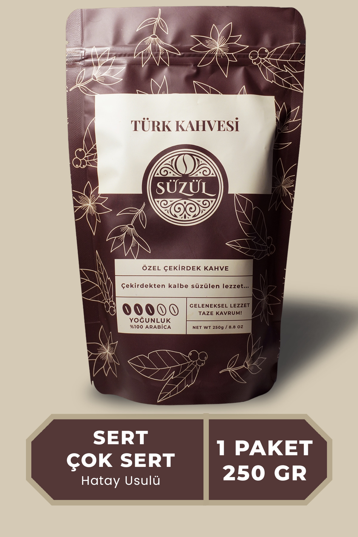 Süzül Kahve ve Baharat Hatay Usulü Türk Kahvesi 250 g Yoğun Aromalı – Süzül