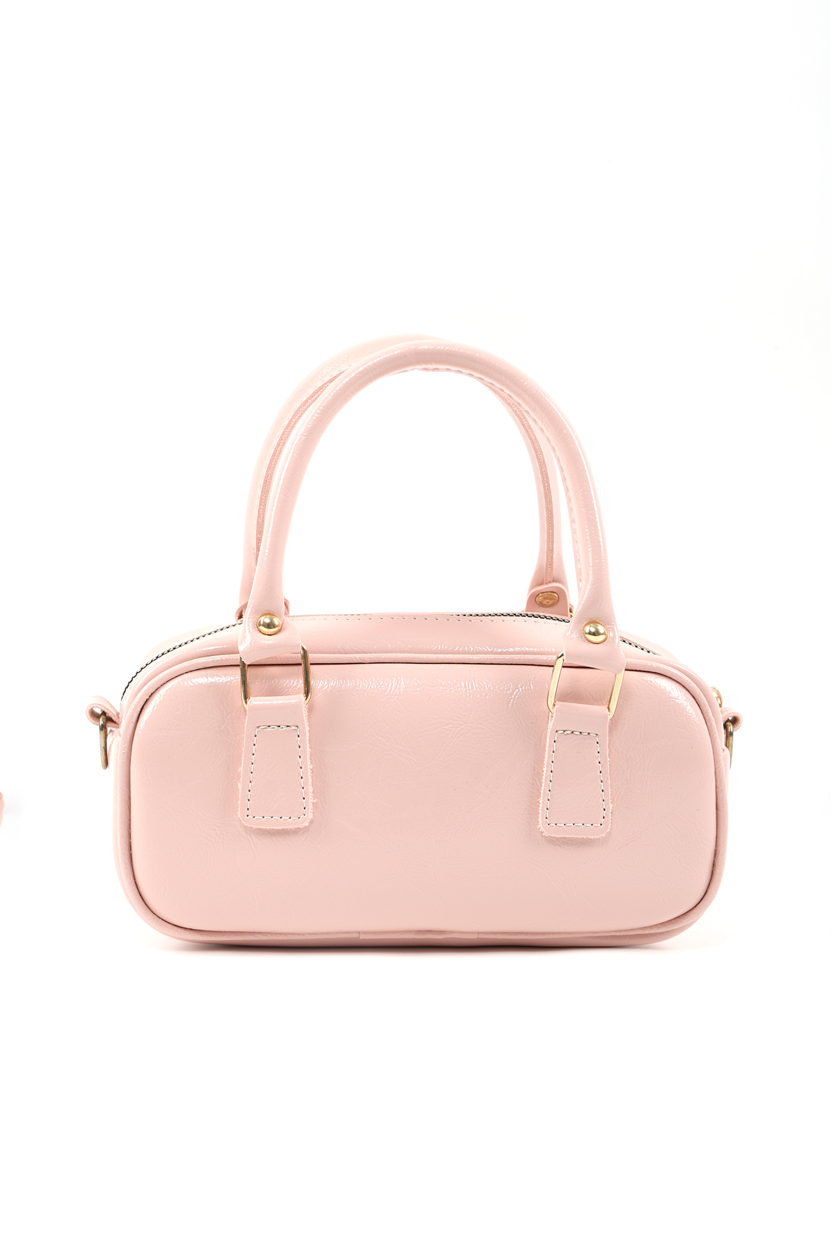 SHAKA Şeker Pembesi Shk207 Suni Deri Charm Detaylı Fermuarlı Ayarlanabilir Askılı El, Kol ve Omuz Çantası - Görsel 3