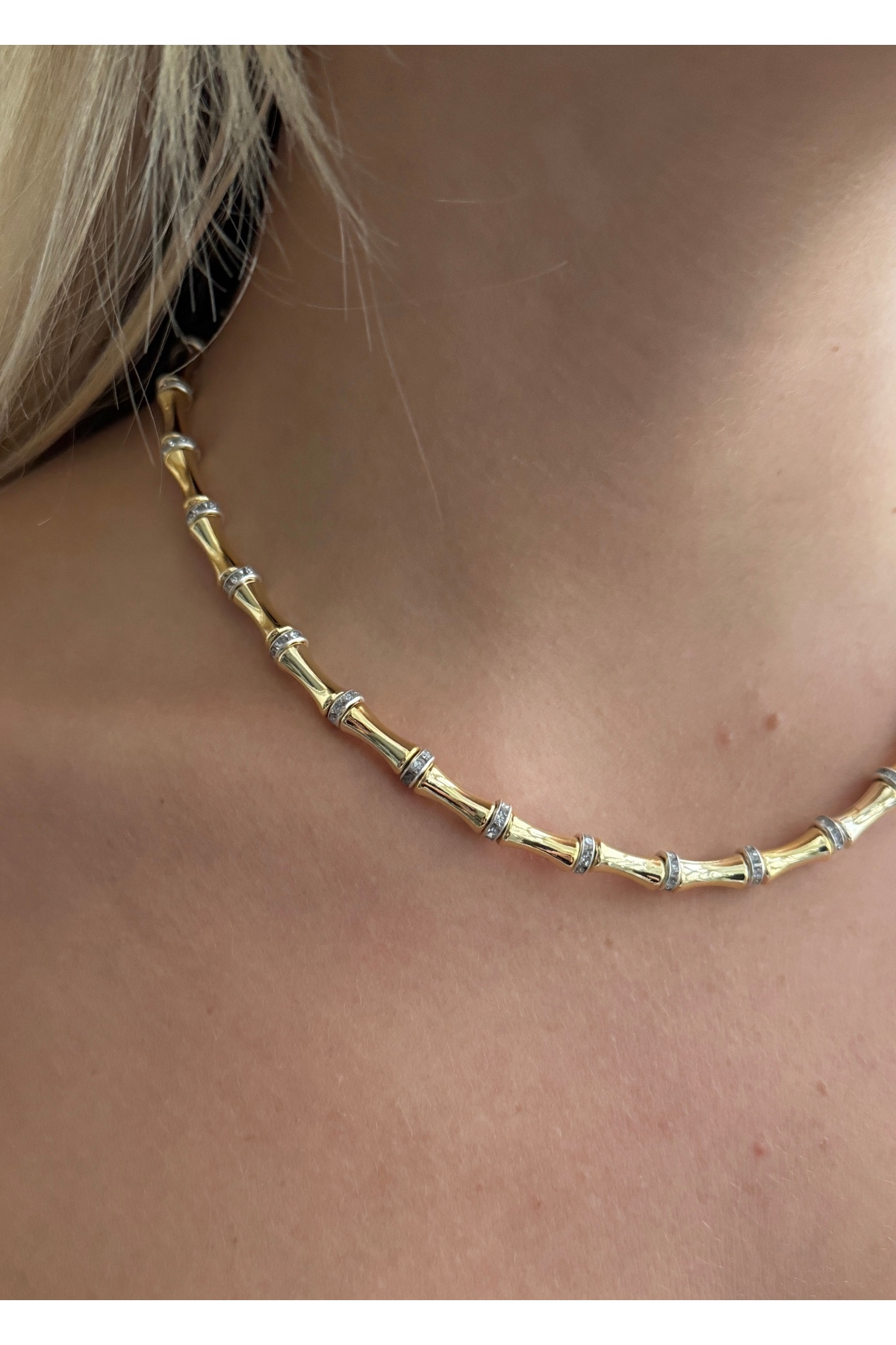 KİLİGİSTANBUL ÇİFT RENK KOLYE