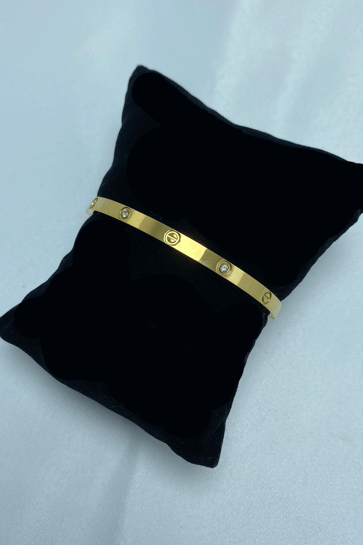 Ressia Kadın Altın Kaplama Çelik Kelepçe - Görsel 3