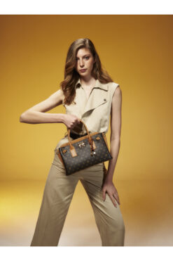 Pierre Cardin Limited Edition Monogram Kahve Kadın Omuz Çantası 05PO25Y822-1