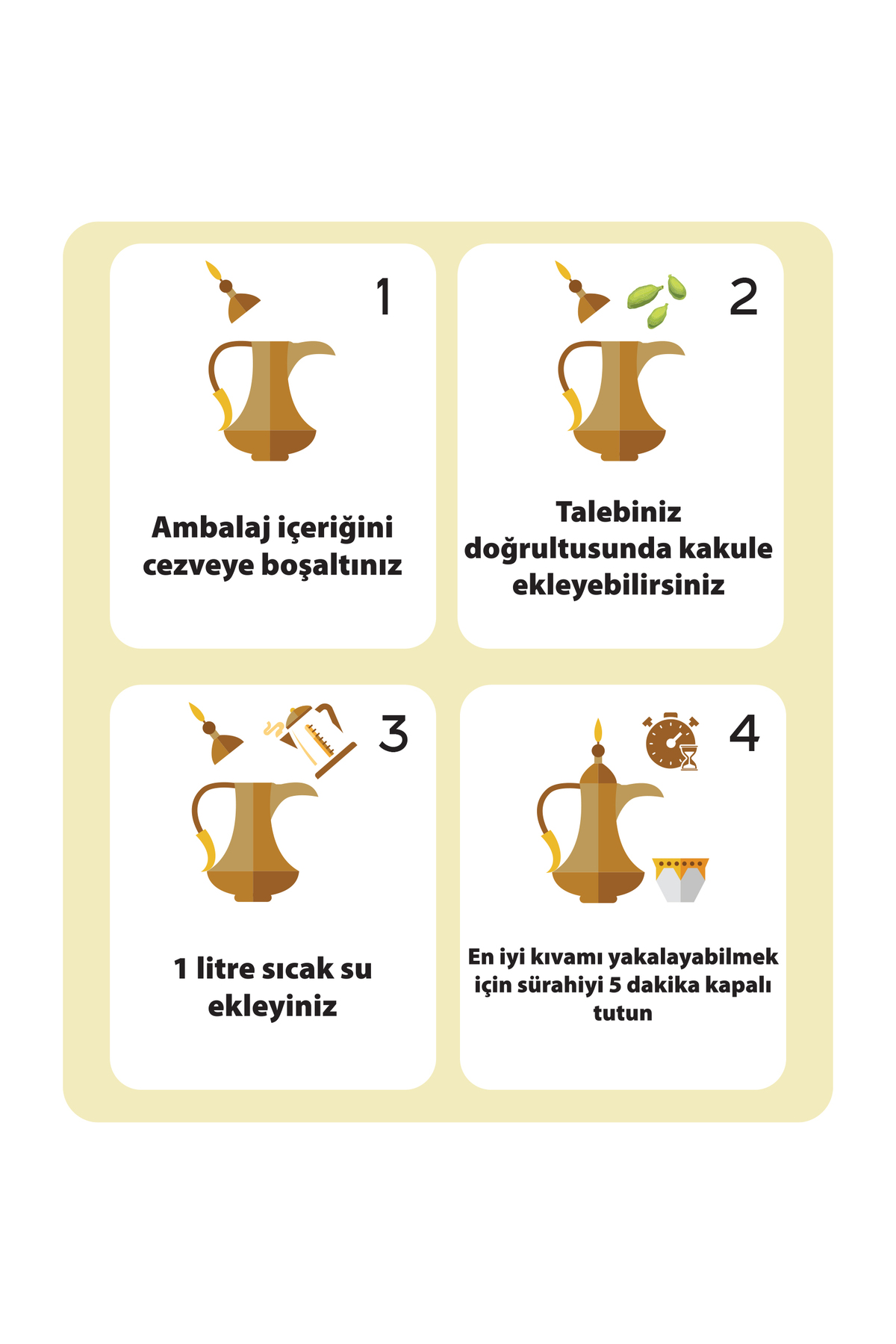 ALADEEB Mırra Kahvesi 50 gr Çözünebilir Hazır Kakuleli - Görsel 2