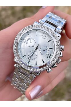 Bimodabu Taşlı Detaylı Kadın Kol Saat