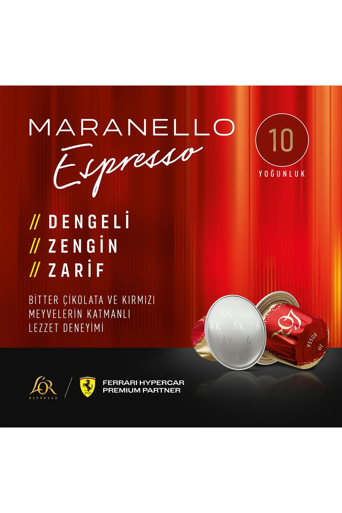 L'OR Imola Ristretto + Maranello Espresso Nespresso Uyumlu Alüminyum Kapsül Kahve - Görsel 3