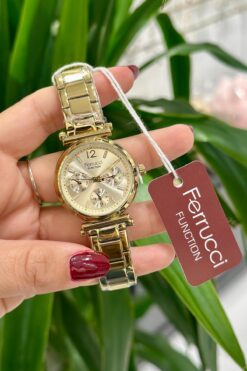 Ferrucci Çelik Kordon Su Geçirmez Garantili Kadın Kol Saati