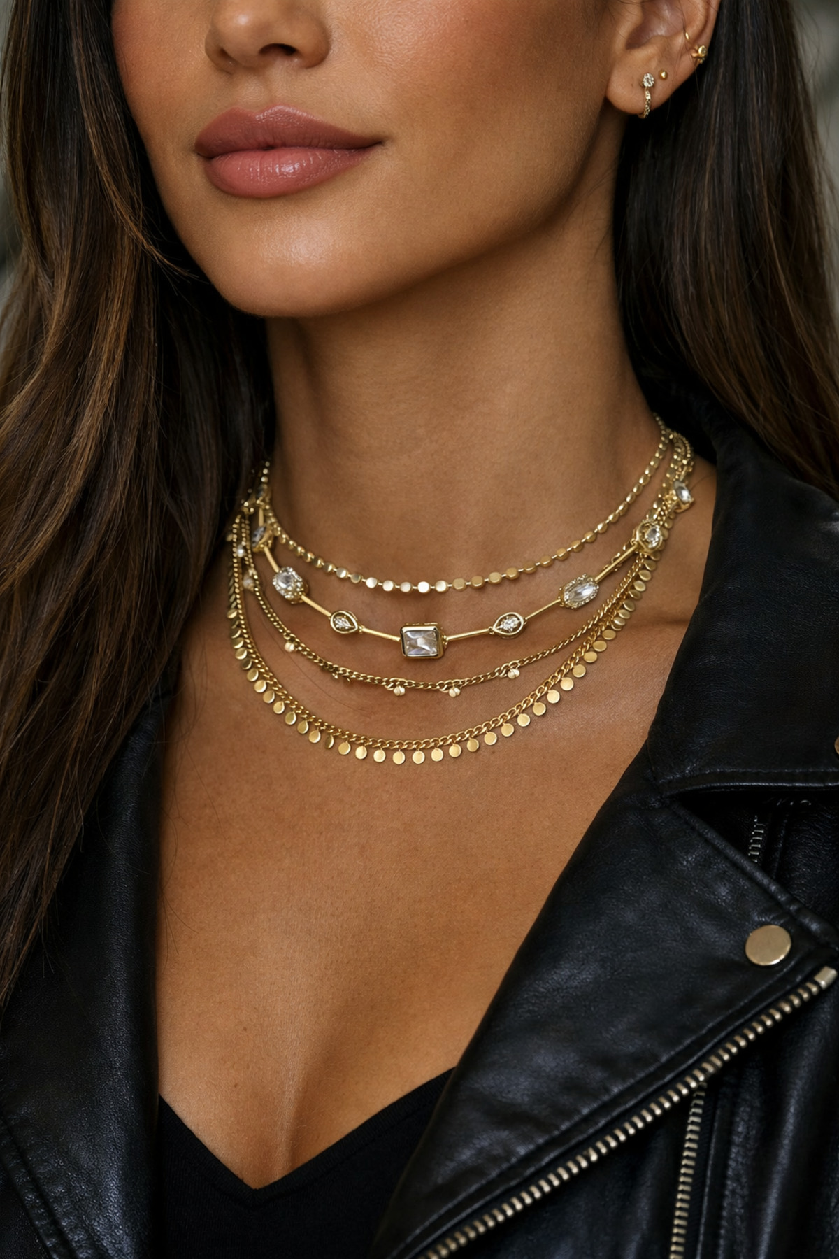 Vi store Çelik Pul Kolye - Görsel 2