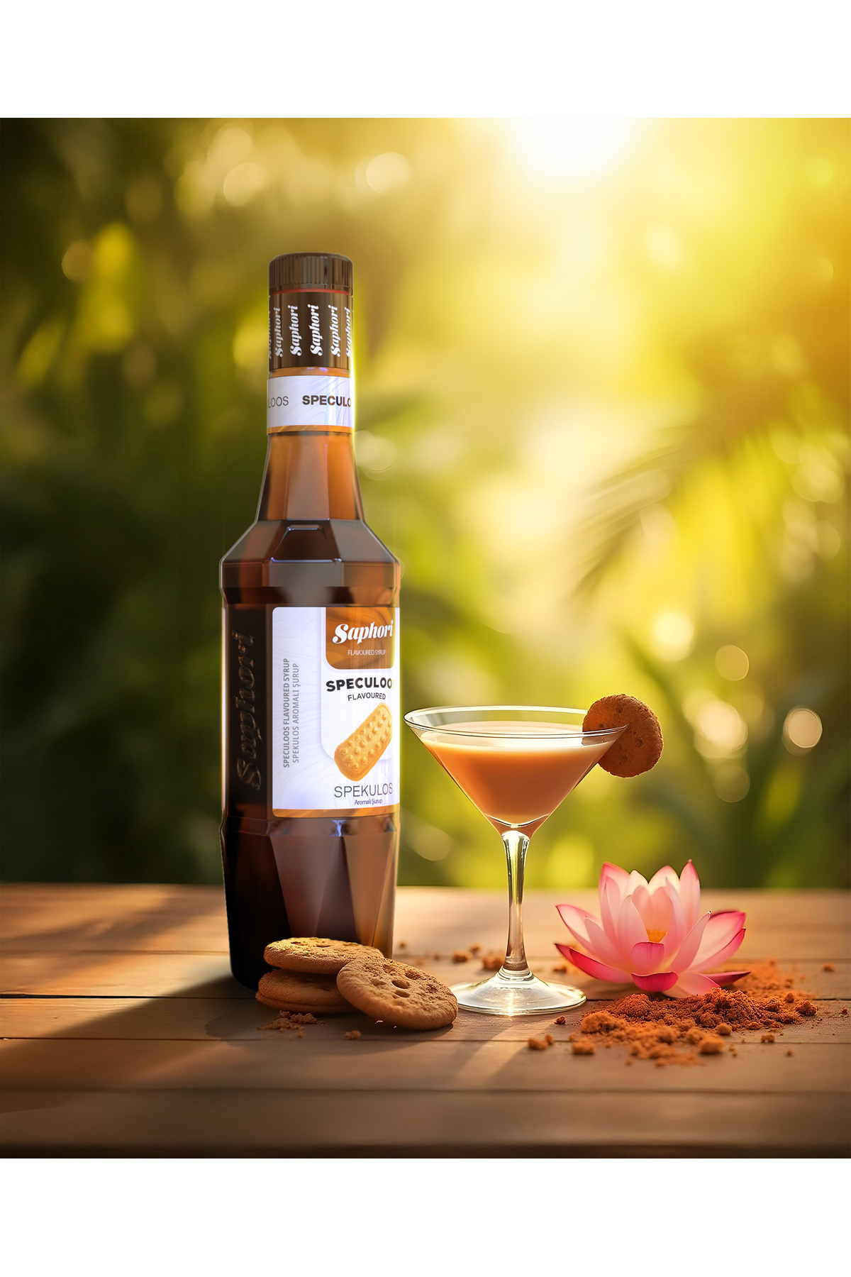 Saphori Spekulos (LOTUS) Aromalı Kokteyl Şurubu Kahve Şurubu 700 ml - Görsel 3