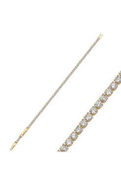 Merano Design 2,5mm Gold Su Yolu Bileklik