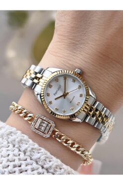 Ferrucci Vintage Mini Çelik Kordon 2 Yıl Garantili Yeni Sezon 30 Mt Suya Dayanıklı Kadın Kol Saati B