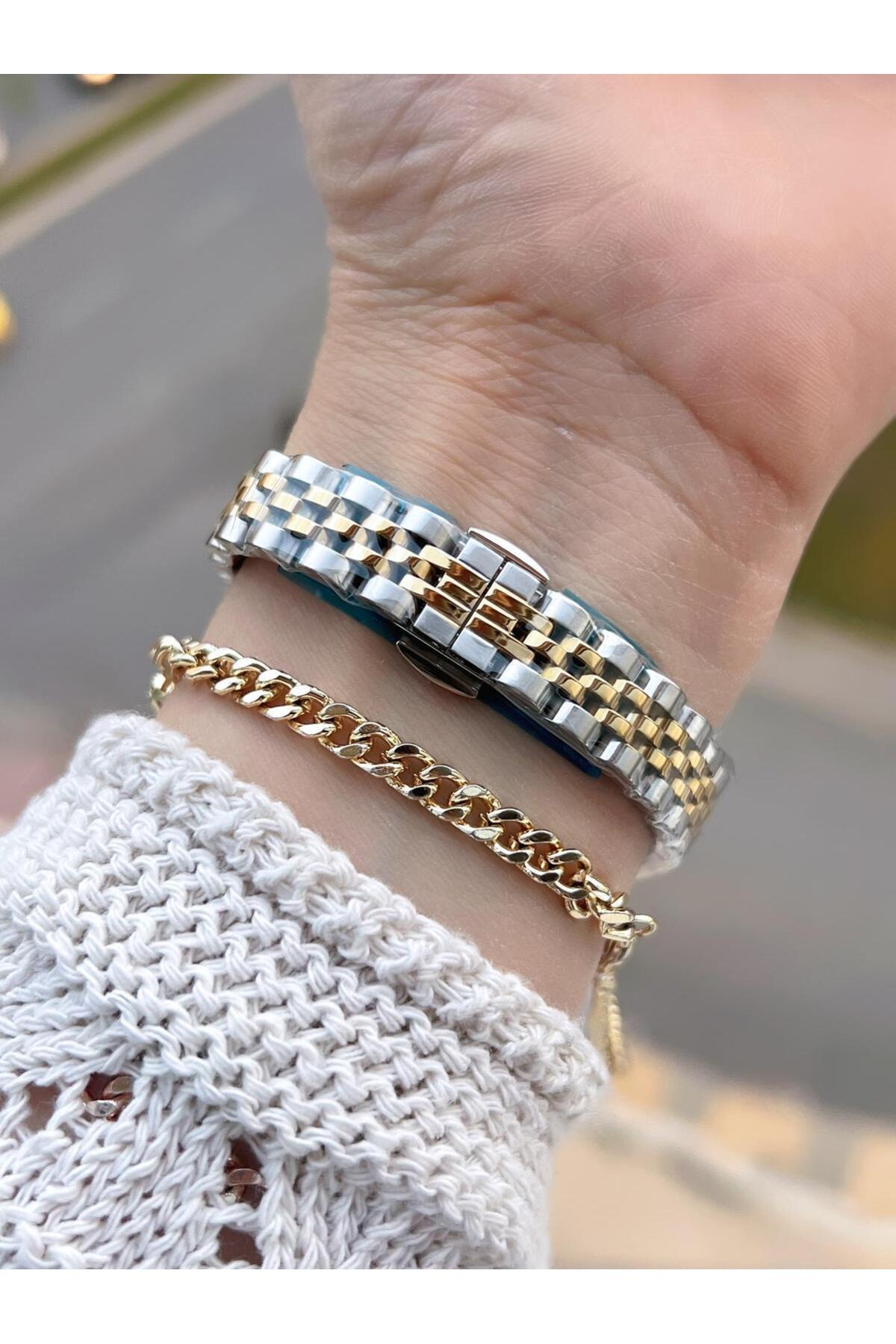 Ferrucci Vintage Mini Çelik Kordon 2 Yıl Garantili Yeni Sezon 30 Mt Suya Dayanıklı Kadın Kol Saati B - Görsel 3