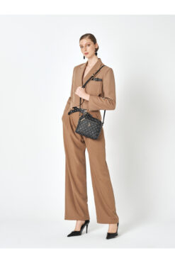 Pierre Cardin Siyah Monogram Kadın Omuz Çantası 05PO25Y1880