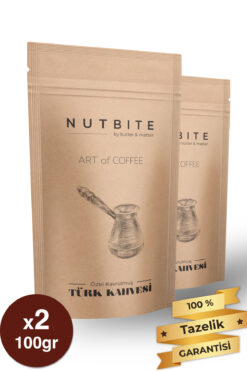 NUTBITE Premium Türk Kahvesi 200gr (2x100gr) - Özel Kavrulmuş - Art of Coffee