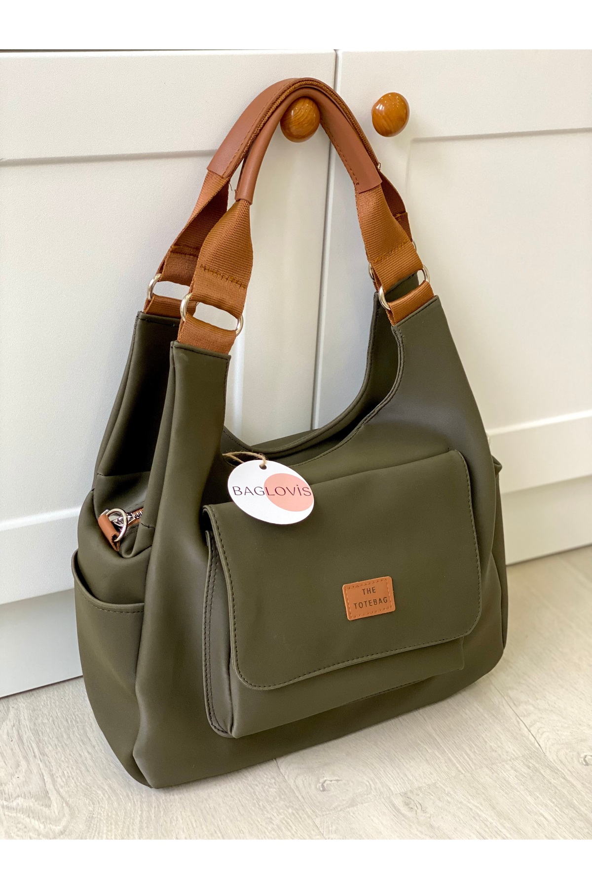 BAGLOVİS ÇOK CEPLİ BÜYÜK SALAŞ OMUZ ÇANTASI - Görsel 3