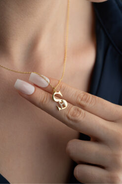 Silvano Jewelry 925 Ayar Gümüş Kişiye Özel Harf Kolye
