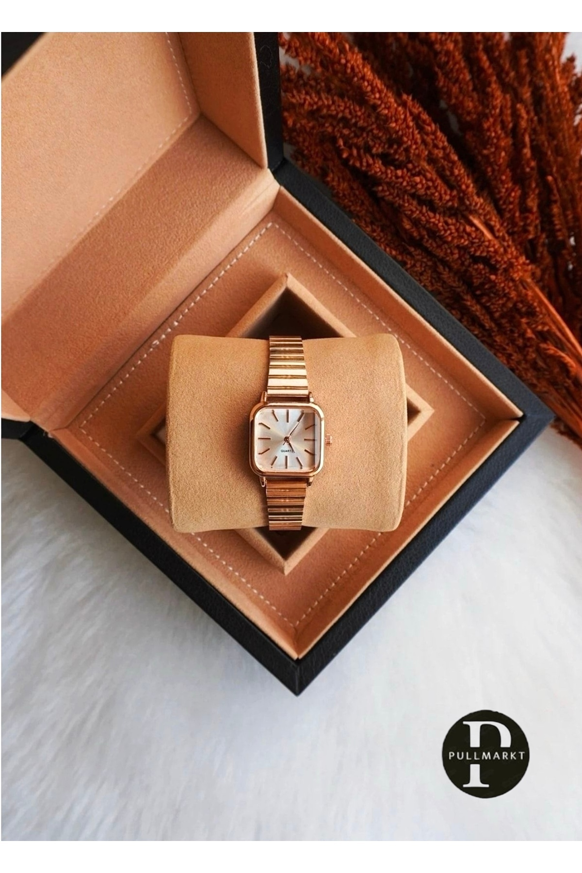 pullmarkt Elegant Serisi - Kare Retro Kadın Kol Saati Genç Kol Saatleri