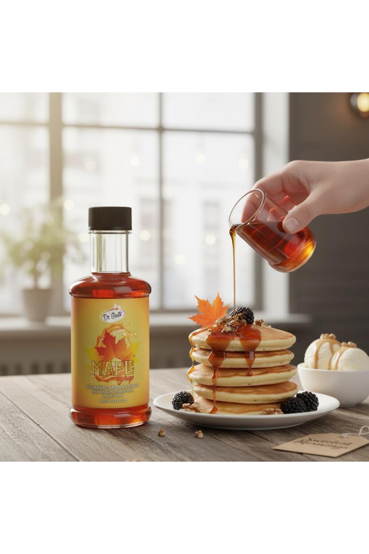 Dr. Gusto Akça Ağaç (Maple) Kokteyl Şurubu 300 CC – Yoğun Aromalı İçecek,Kahve ve Tatlı Şurubu - Görsel 3