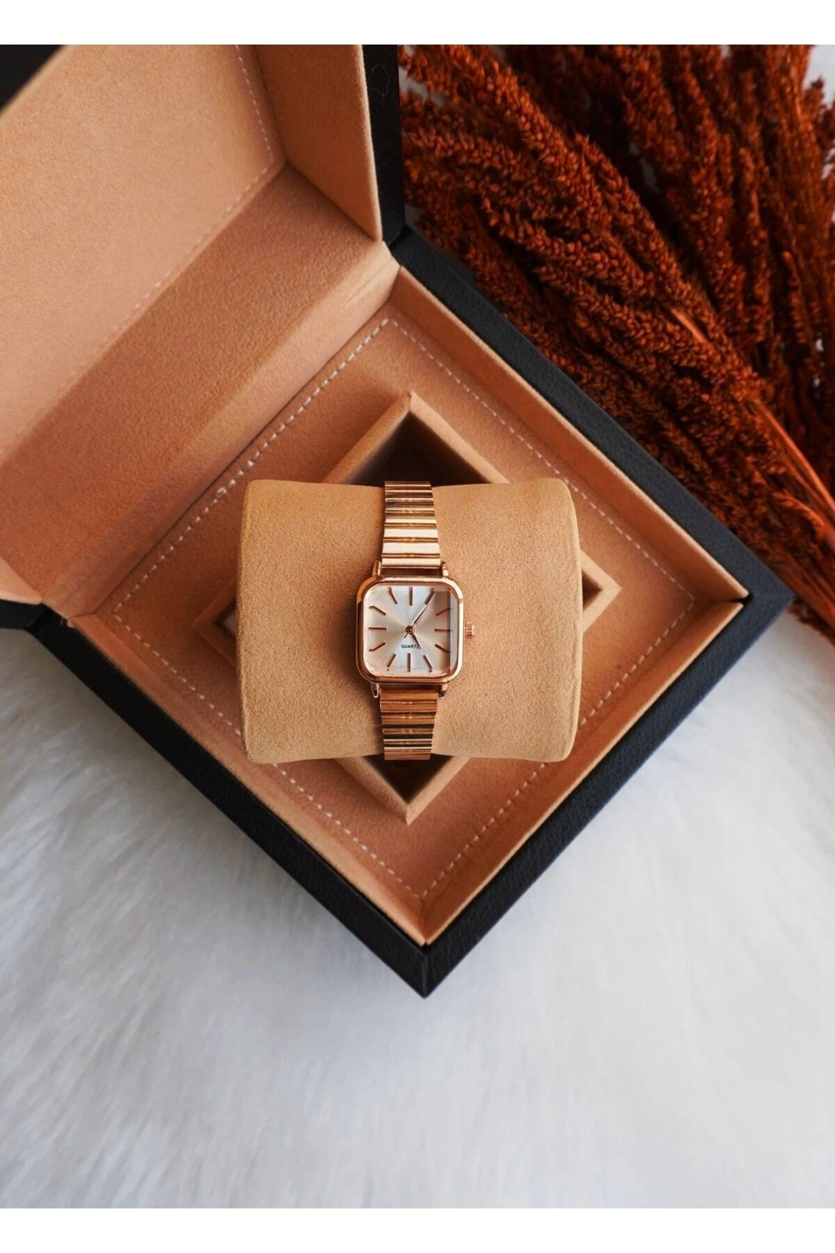 pullmarkt Elegant Serisi - Kare Retro Kadın Kol Saati Genç Kol Saatleri - Görsel 3