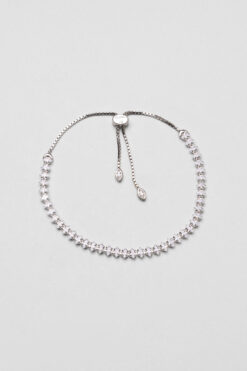 So CHIC... Modern Tasarım 18 Ayar Beyaz Altın Kaplama Ayarlanabilir Gümüş Su Yolu Bileklik