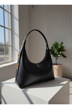 Elory Grace Kadın Siyah Omuz Çantası – El Çantası, Mira Model Özel Kesim(ASTARLI)