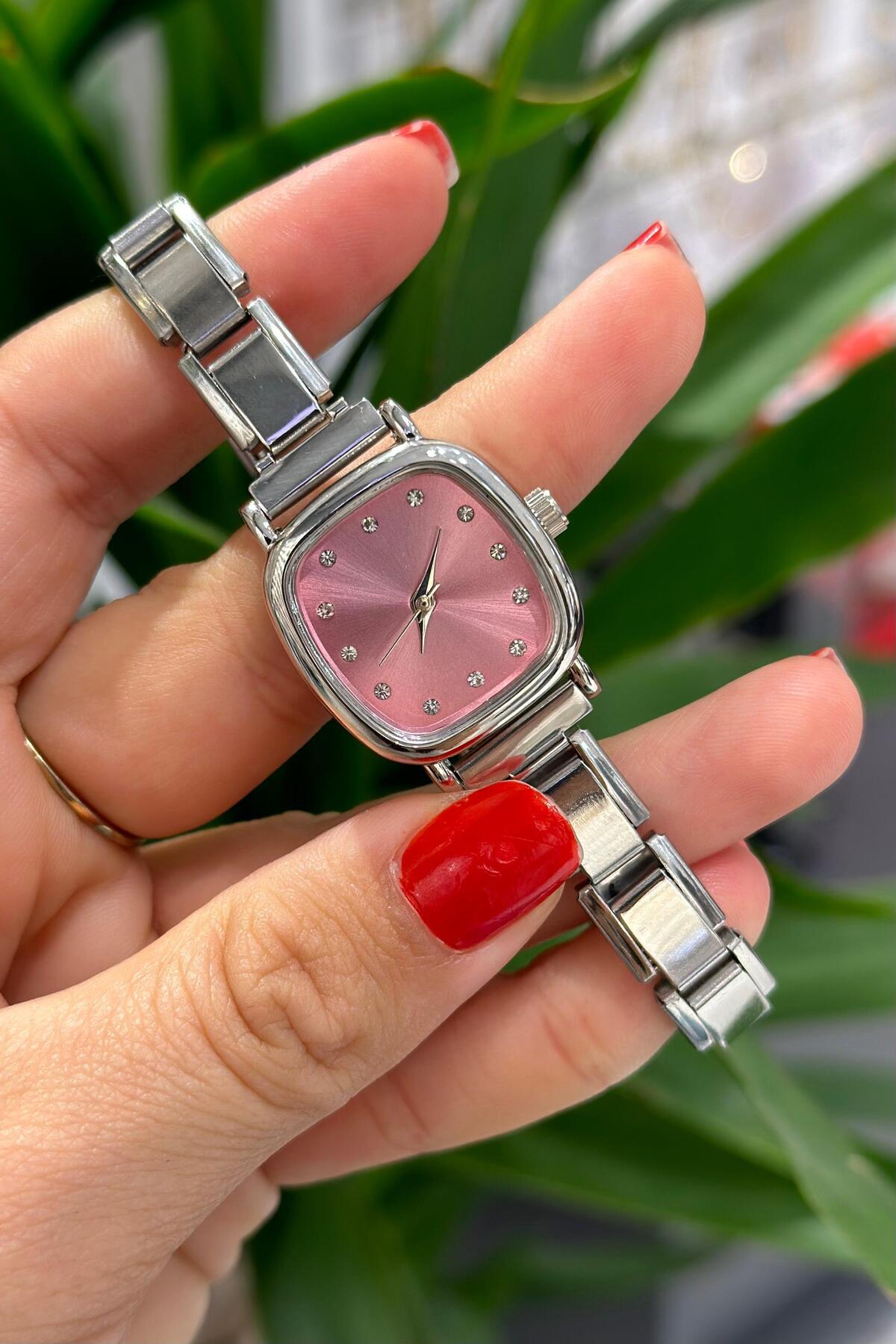 DEEPORA CHARM TAKILABİLİR İTALYAN ÇELİK SAAT TAŞLI KADRAN