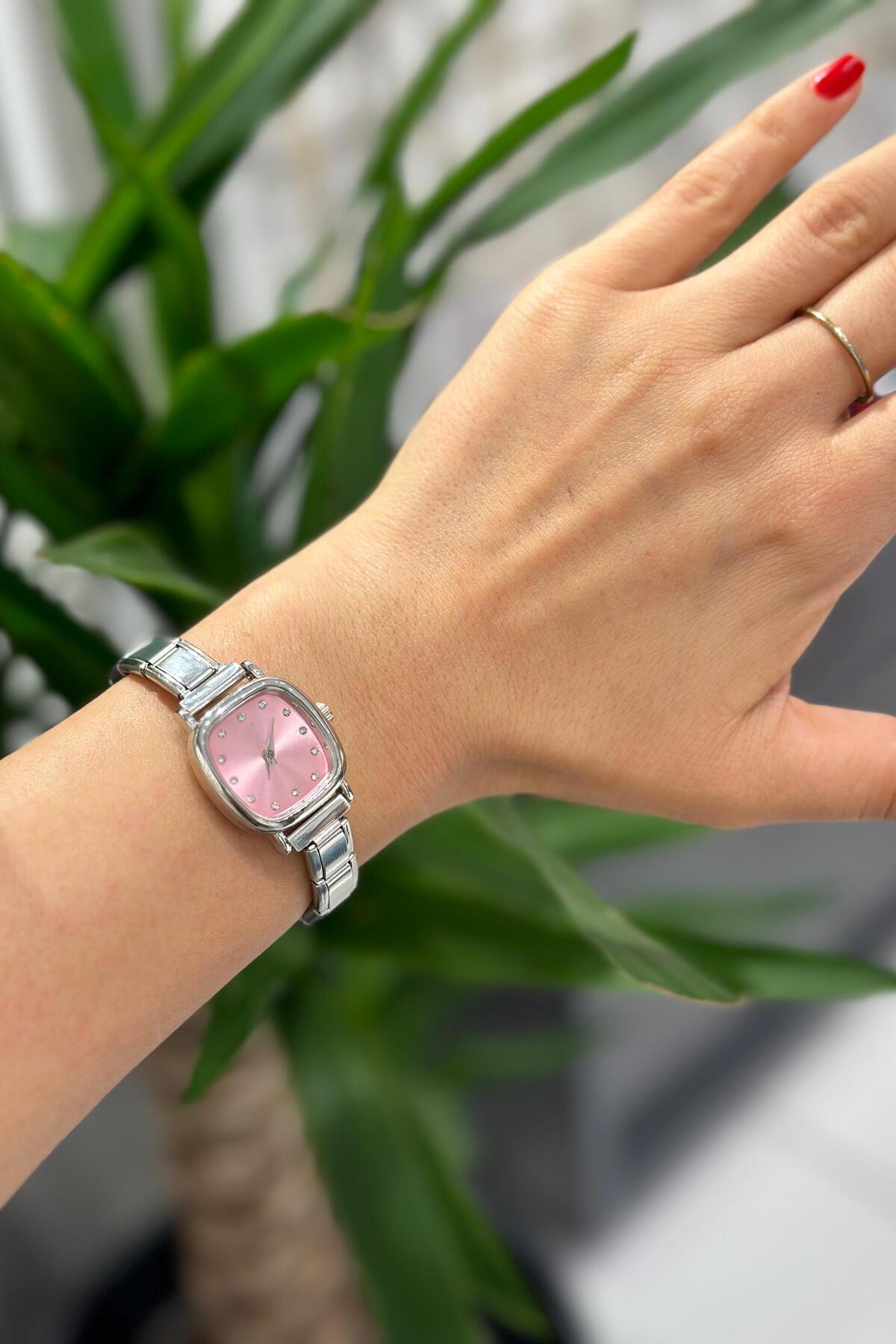 DEEPORA CHARM TAKILABİLİR İTALYAN ÇELİK SAAT TAŞLI KADRAN - Görsel 2