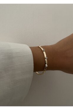 KİLİGİSTANBUL Bridget Zirkon Taşlı Bileklik 6 Cm En