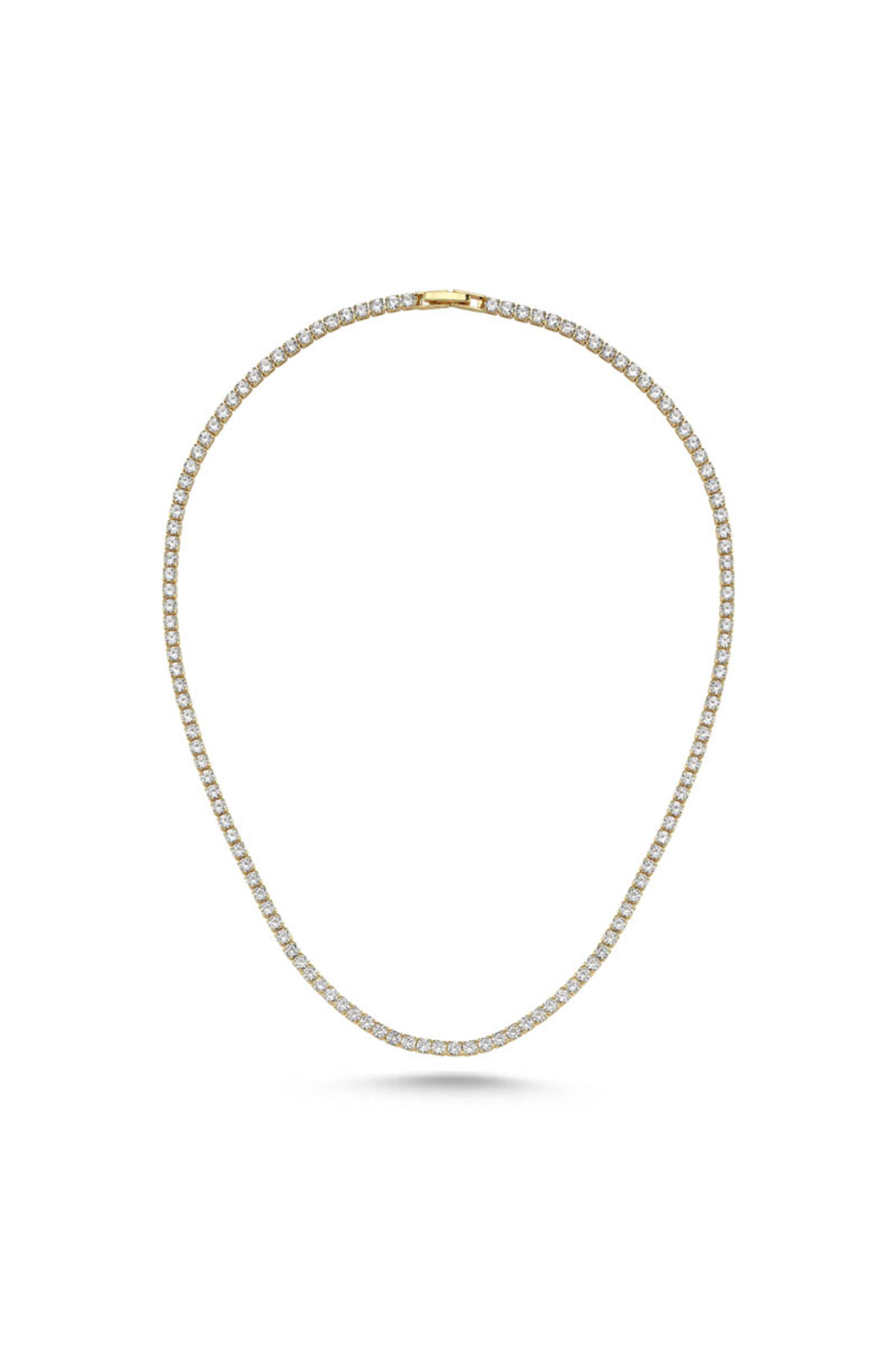 Merano Design 3mm 14K Rengi Su Yolu Kolye