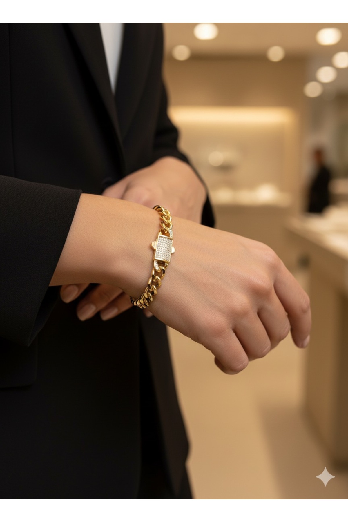 Chiaro Accessory 14 Ayar Altın Kaplama Çelik Bileklik