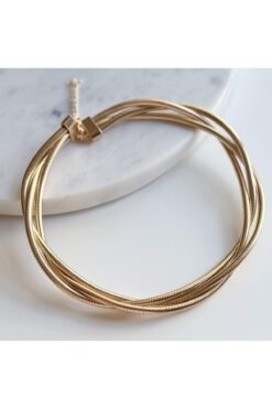 Venus Design çelik 3lü choker kolye