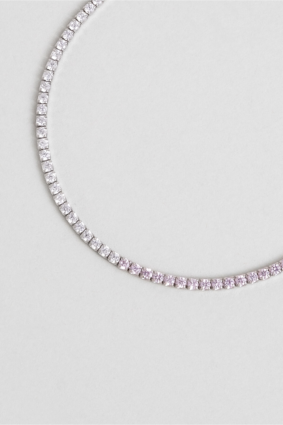 So CHIC... Maia 18 Ayar Beyaz Altın Kaplama 19 Cm Gümüş Su Yolu Bileklik - Görsel 2