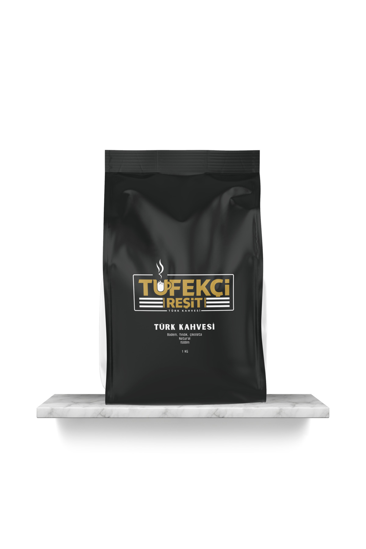 TÜFEKÇİ REŞİT Hatay Türk Kahvesi (KOYU) Çifte Kavrulmuş 1 Kg SERT İÇİM