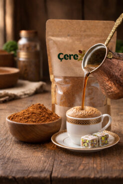 Çerezhanı Türk Kahvesi 250 Gr. Taze Öğütülmüş Bol Köpüklü Geleneksel Türk Kahvesi