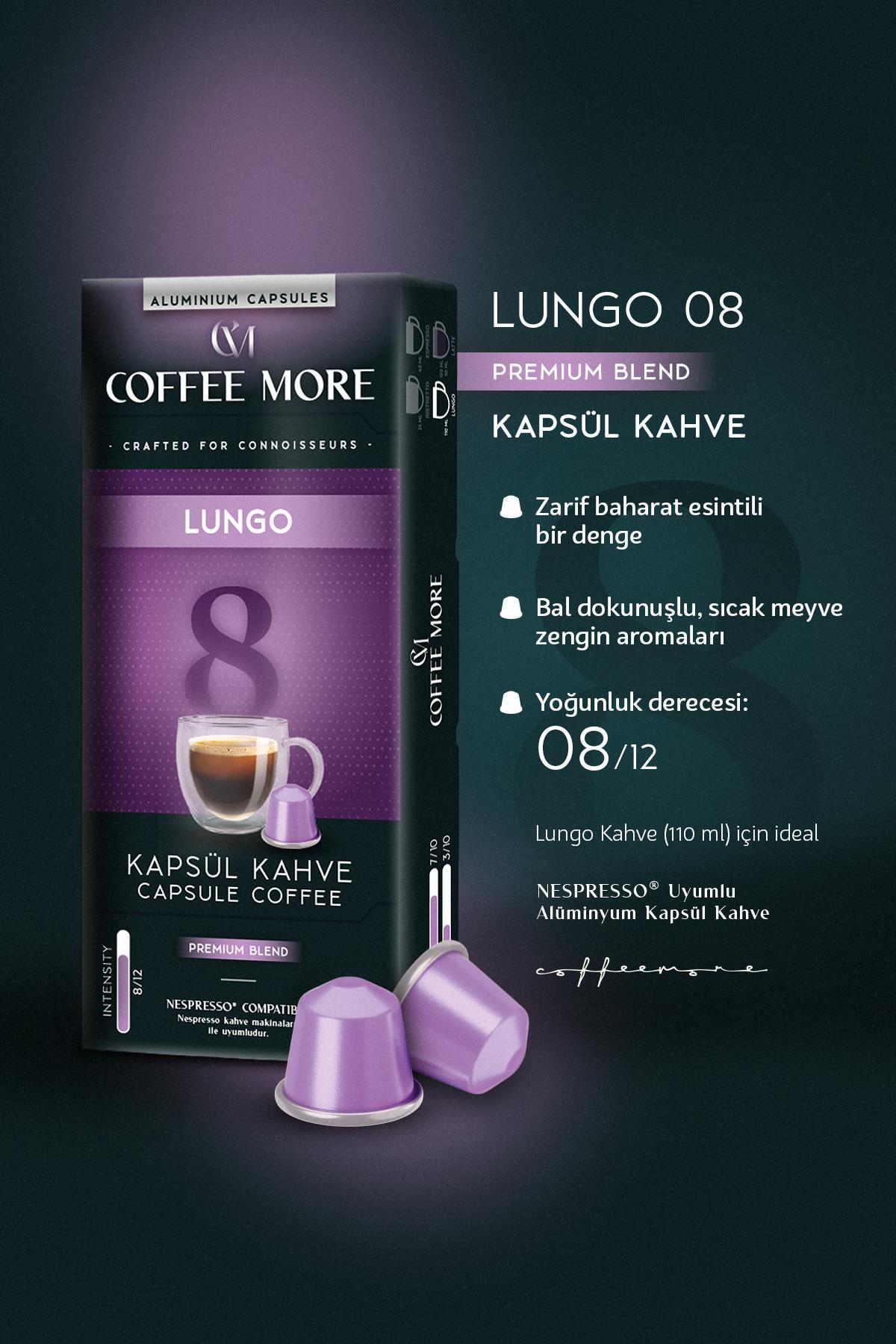 C.M Coffee More 8 Lungo Kapsül Kahve 10 Kapsül - Görsel 2