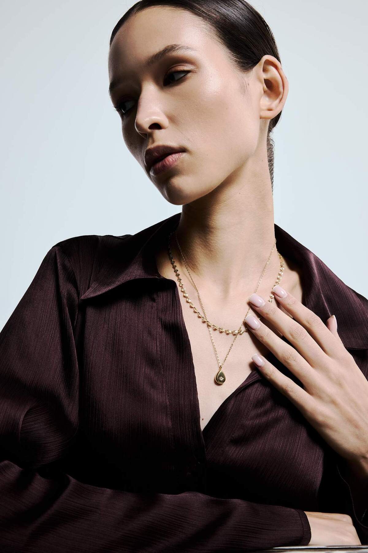 DeFacto Kadın Gold 2'li Çelik Kolye G2865AXNS