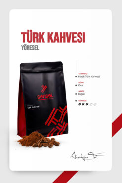 Sensei Coffee&Roastery Geleneksel Türk Kahvesi | Orta Kavrum | Dengeli, Yumuşak Tat | 1000g