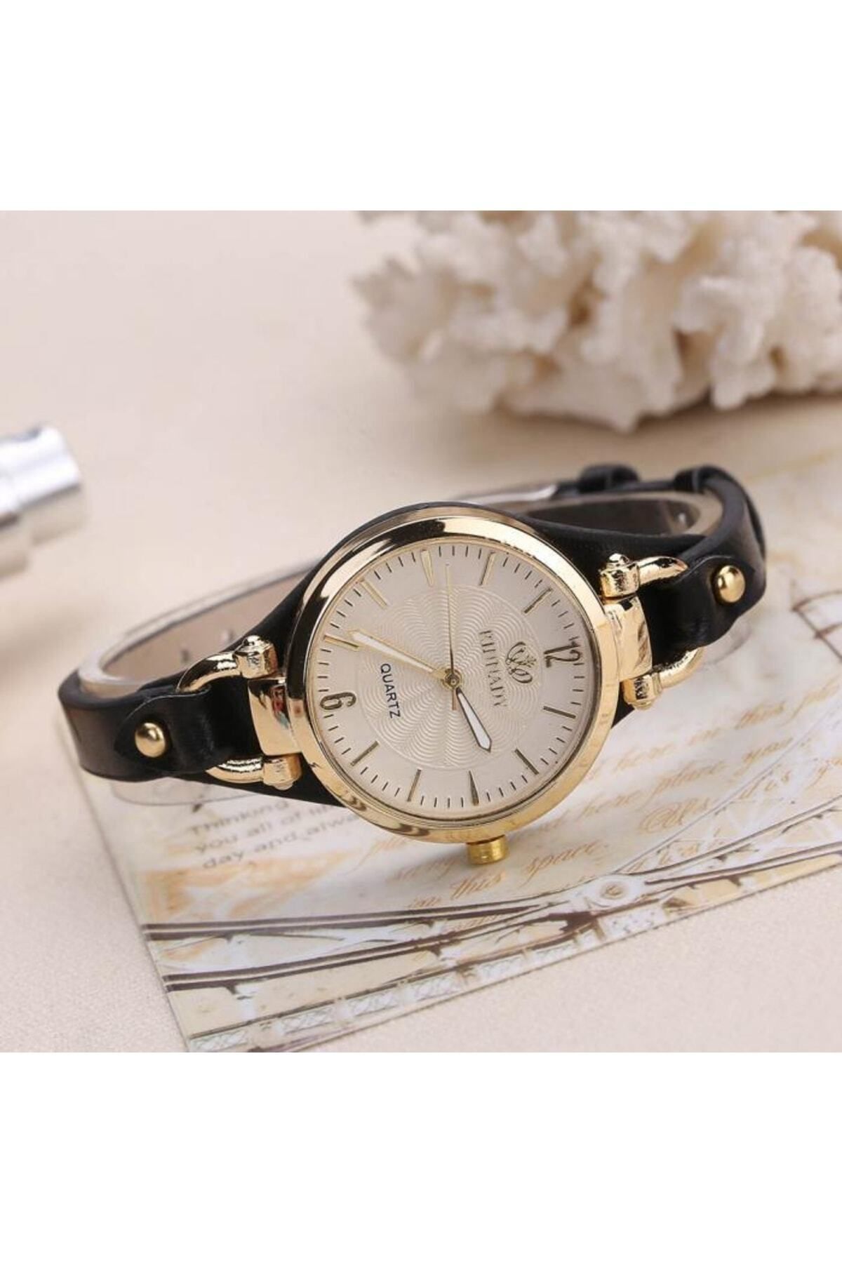 Toz Vintage Gyrox Siyah Yuvarlak Vintage & Retro Saat - Görsel 3