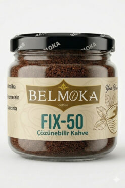 BELMOKA FIX-50 Hindiba Bromelain Garcinia Katkılı Çözünebilir Form Kahve 120 gr