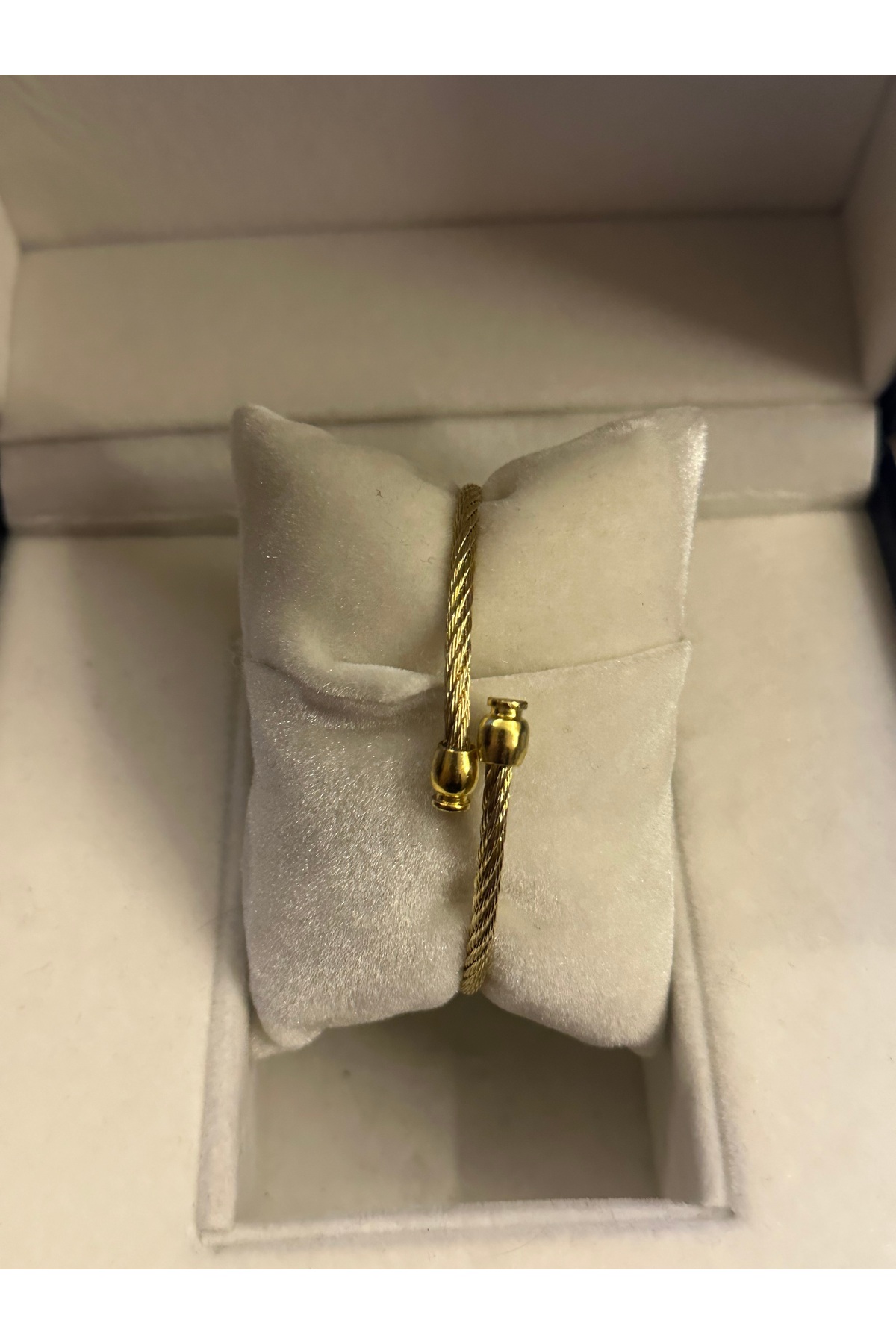 QUARTZ Yuvarlak Roma Rakamlı Kelepçe Kordon Kol Saati - Görsel 3