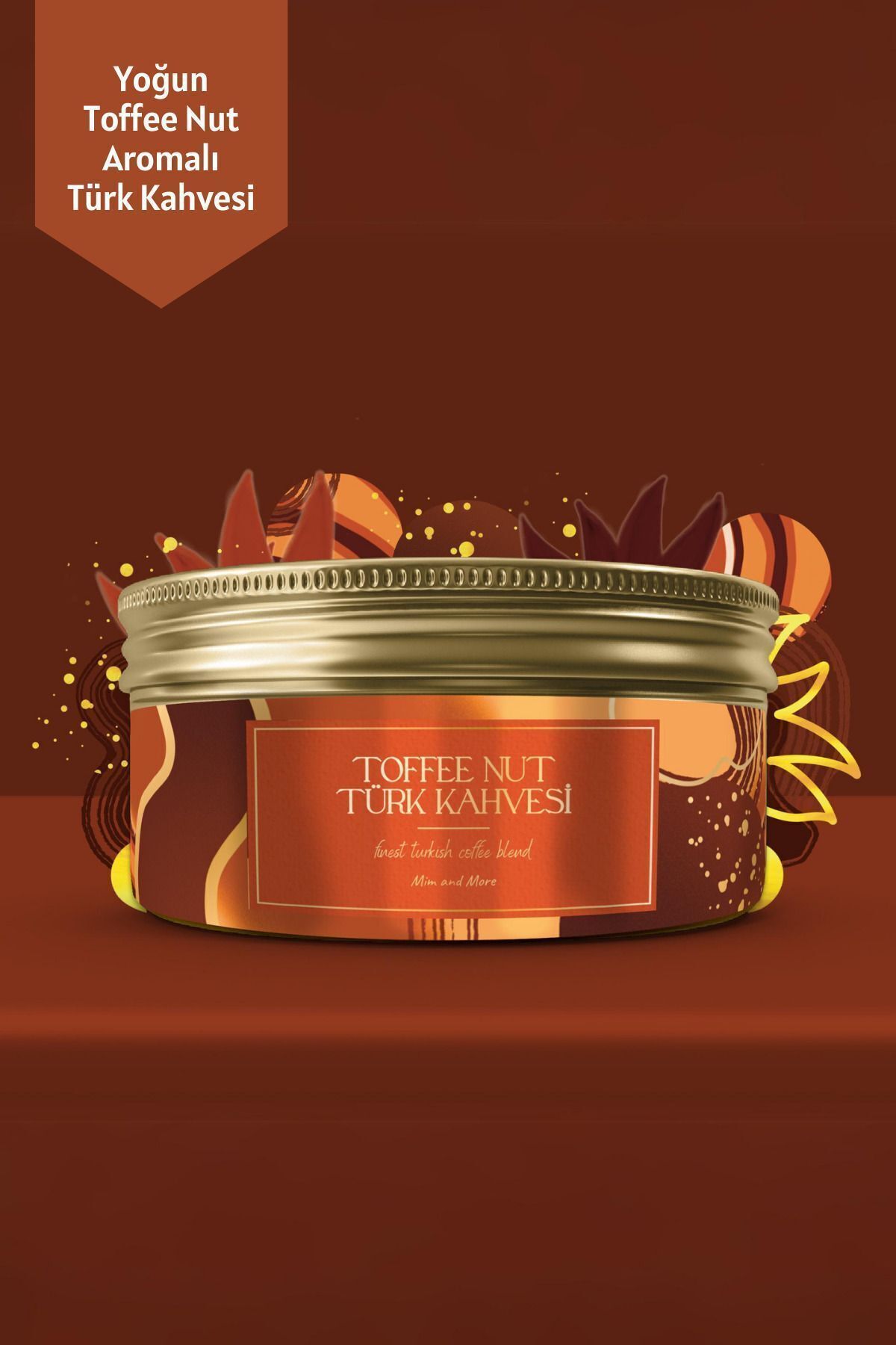 Mim and More Toffee Nut Turkish Coffee Kahvesi - Toffee Nut Aromalı Türk Kahvesi,150 gr