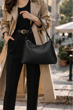 Rimense Kadın Siyah El Ve Omuz Çantası