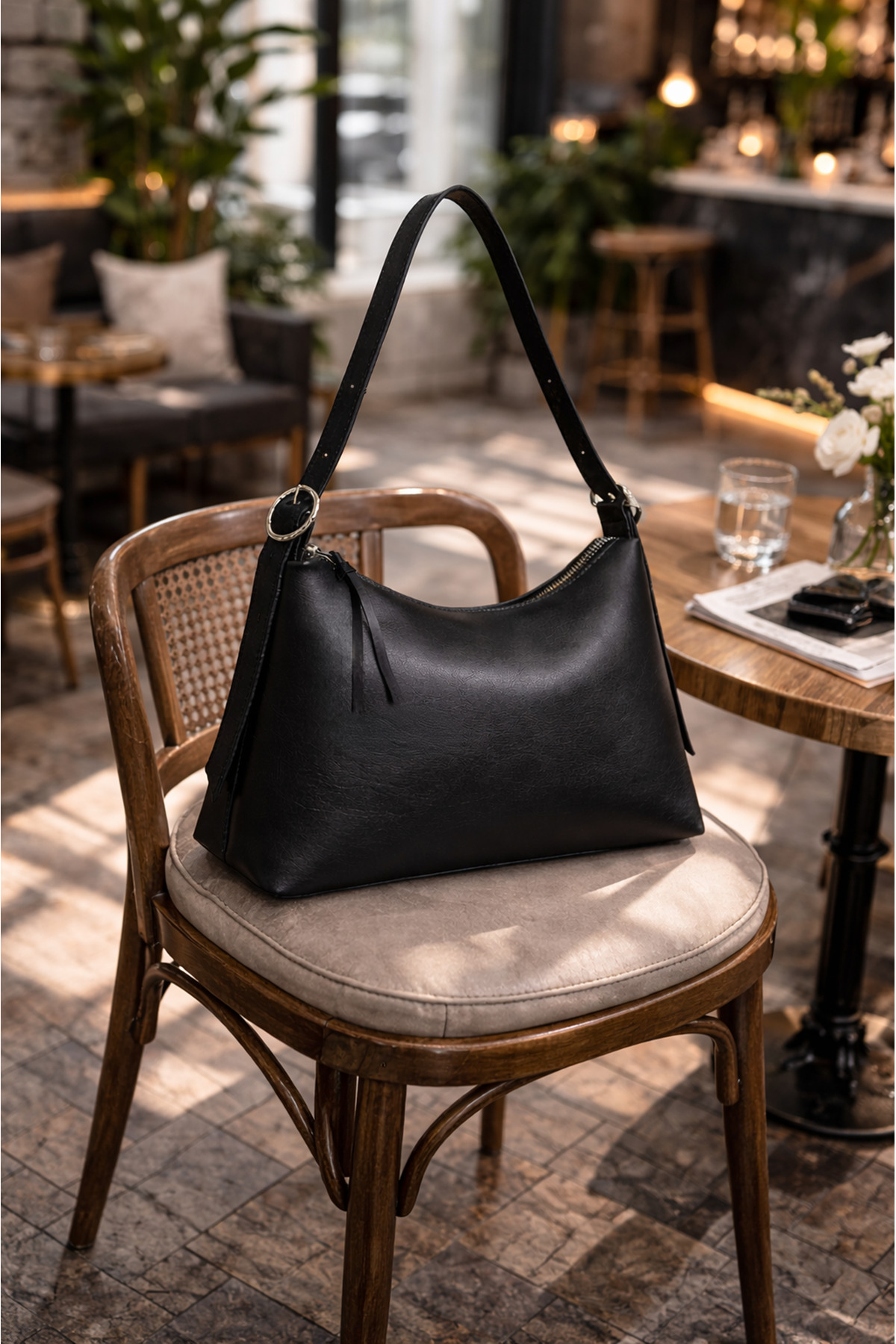 Rimense Kadın Siyah El Ve Omuz Çantası - Görsel 2