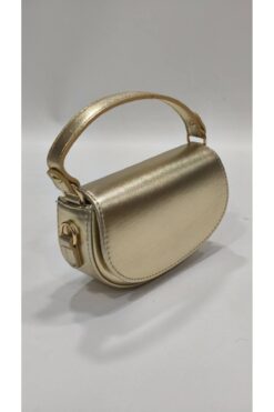 SHIKIRTI Oval Küçük Boy Sade Kapaklı Model Kadın Omuz Çantası