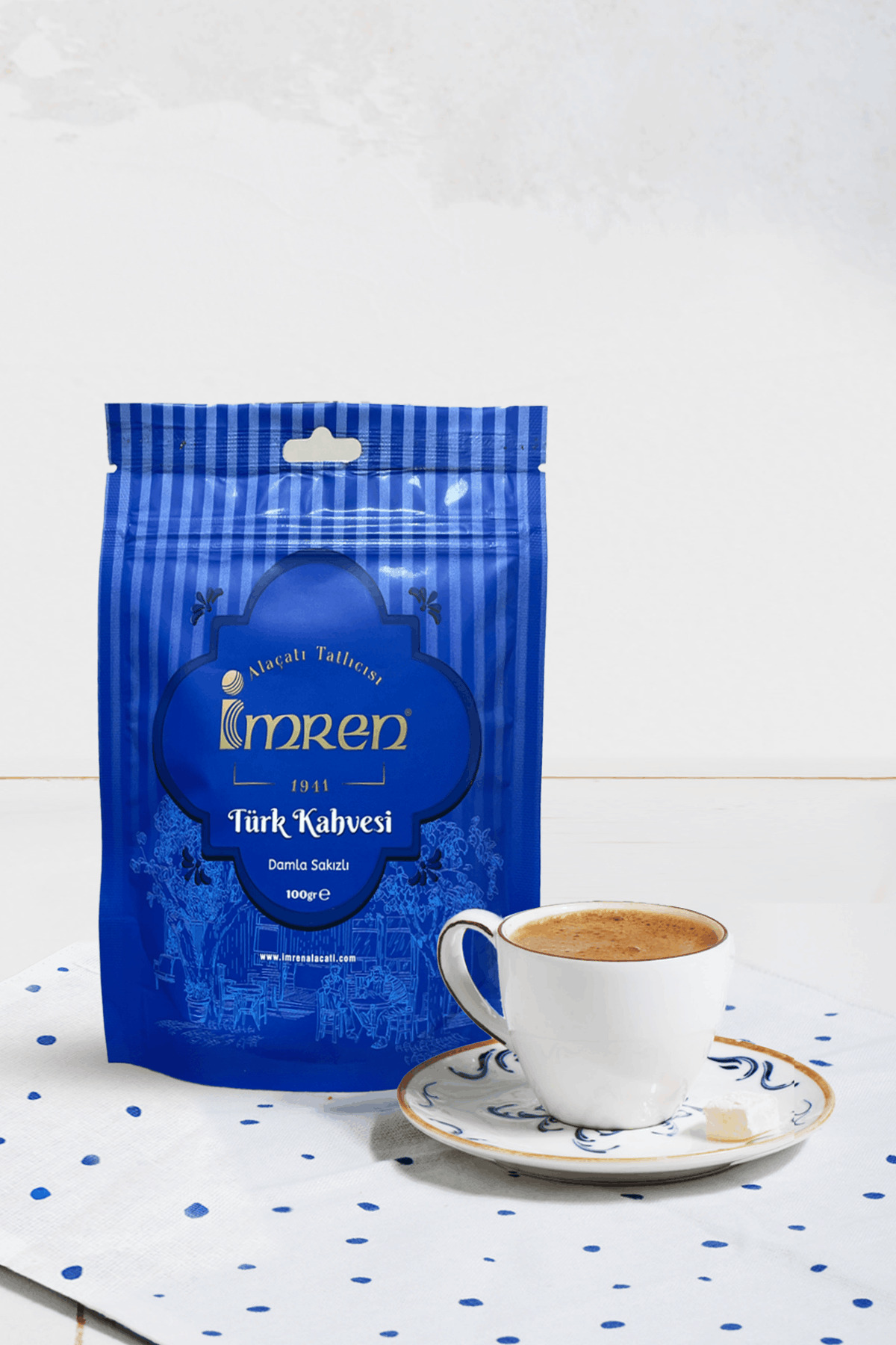 İMREN ALAÇATI TATLICISI & SAKIZLIM İmren Geleneksel Gerçek Damla Sakızlı Türk Kahvesi 100gr - Görsel 2
