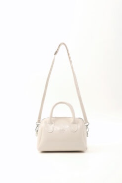 SHAKA Kırışık Dokulu Krem Shk184 Suni Deri ,Fermuarlı Tek Bölmeli ,Askılı El, Kol ve Omuz Çantası