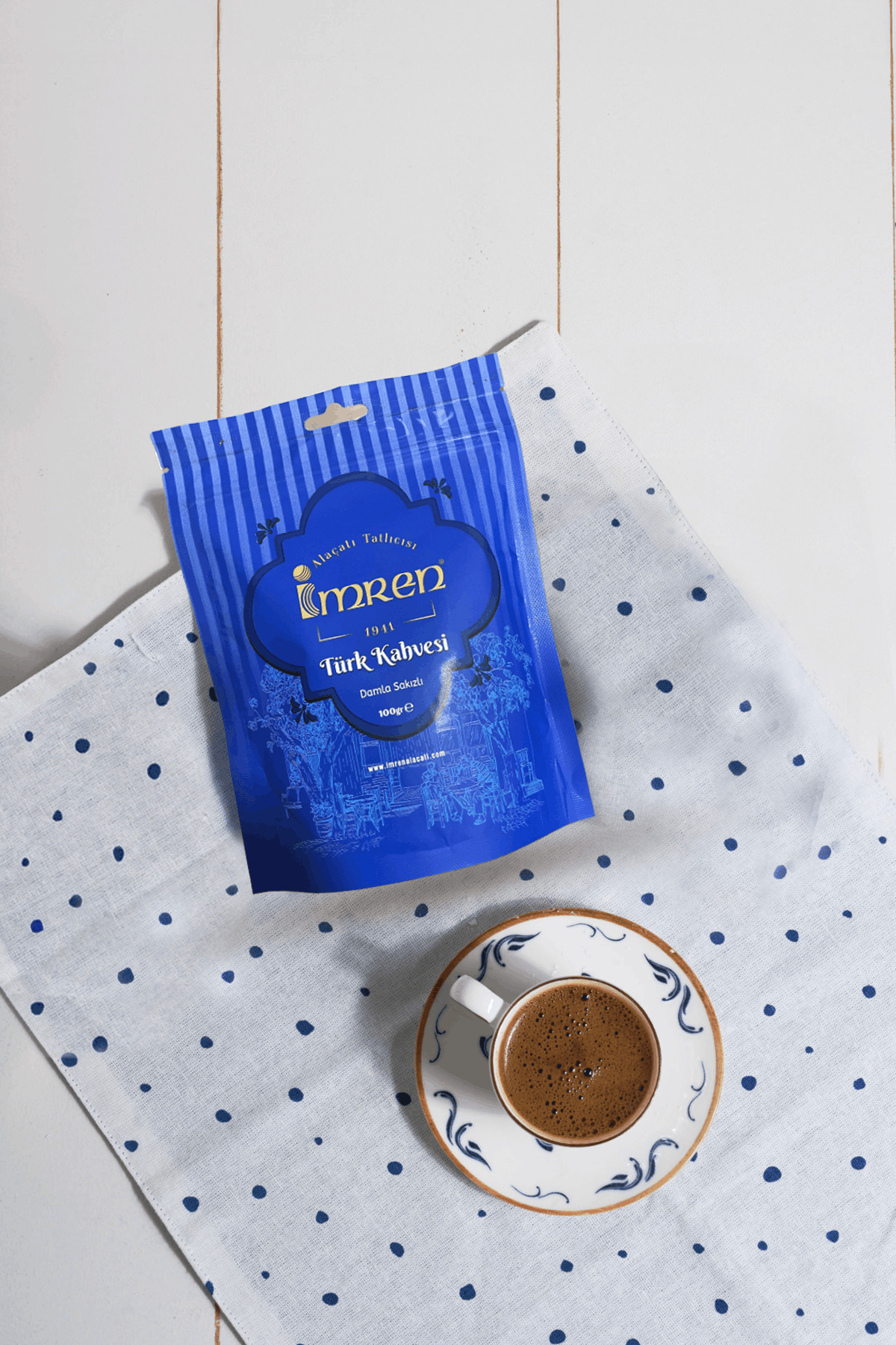 İMREN ALAÇATI TATLICISI & SAKIZLIM İmren Geleneksel Gerçek Damla Sakızlı Türk Kahvesi 100gr - Görsel 3