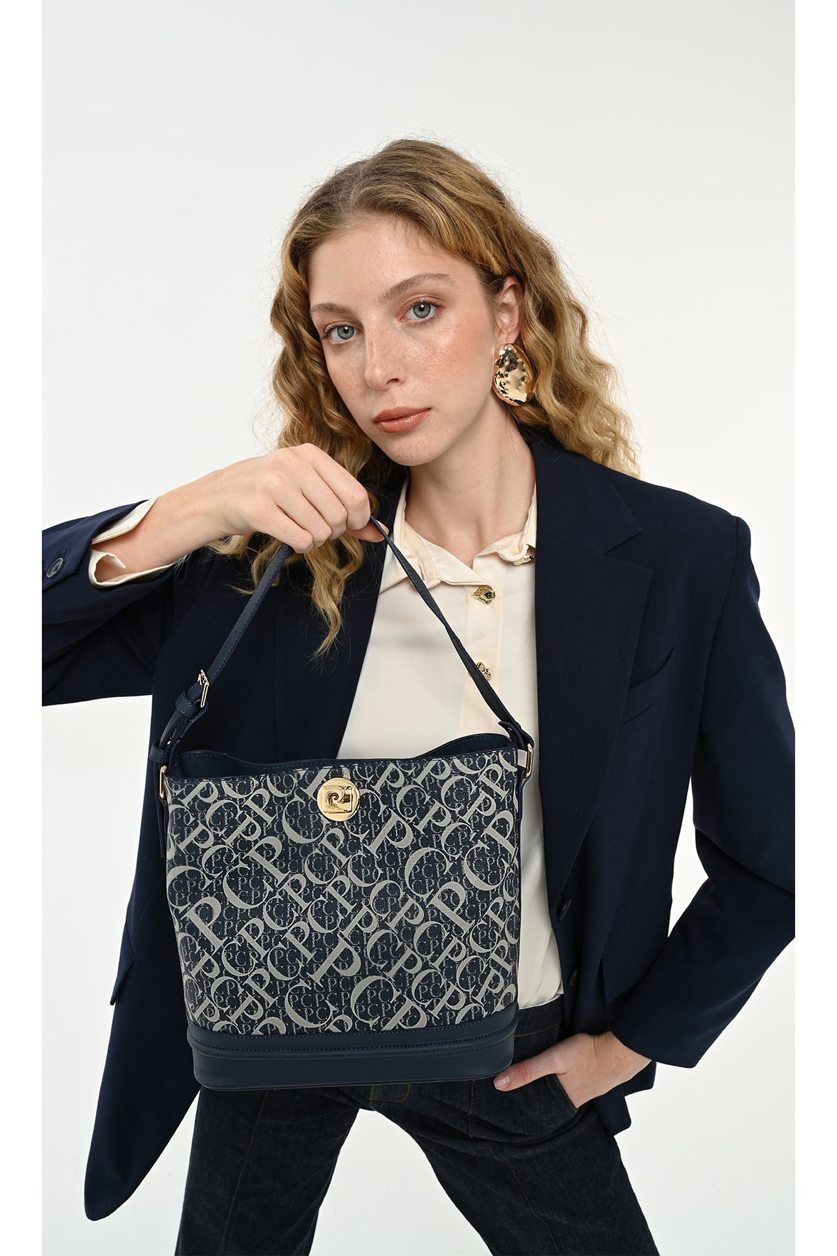 Pierre Cardin Monogram Laci Kadın Omuz Çantası 05PO25Y2511