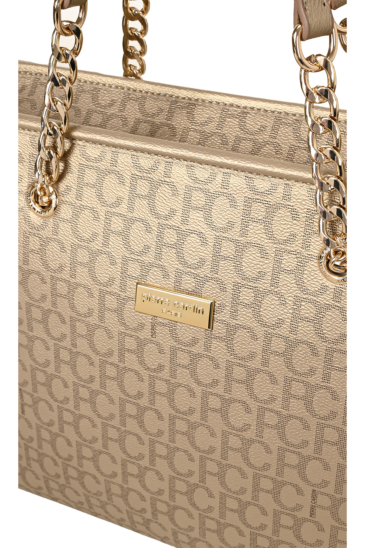 Pierre Cardin Altın Büyük Alfabe Kadın Omuz Cantası 05PO22Y1546 - Görsel 3