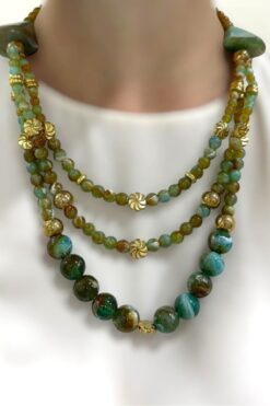 PETEK AKSESUAR AKRİLİK BONCUK TARZ KOLYE