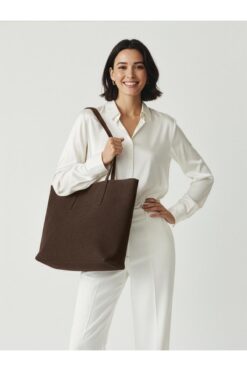 Nudia Dora Nubuk Kumaş Su Geçirmez El Kol ve Omuz Çantası