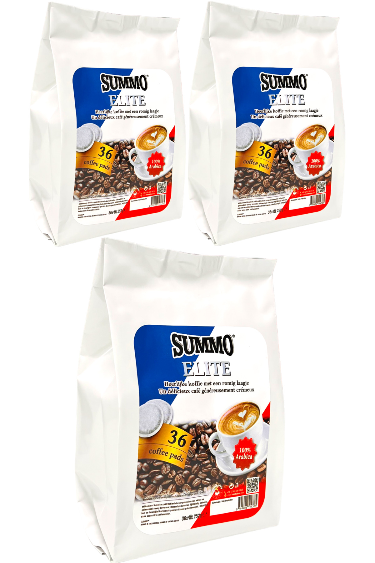 SUMMO Senseo Pod Elite Pod Kahve 108 Adet (3x36 Pod)